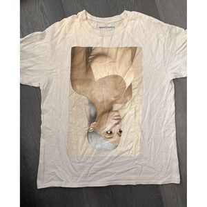 Ariana Grande Shirt Mens Large Beige Sweetener Album Cover Graphic Tee 2019
